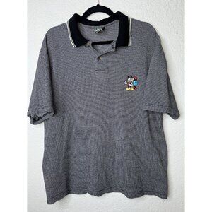 Vintage 90s The Disney Store Mickey Mouse Polo Shirt Men’s Large Golf Logo X1